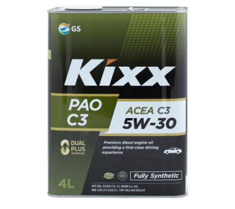 Моторное масло Kixx PAO C3 5W-30 /4л